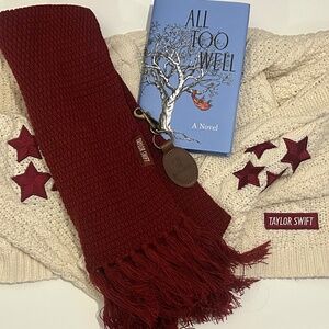 Taylor Swift Official Red Cardigan and Merch Bundle with Free Gift